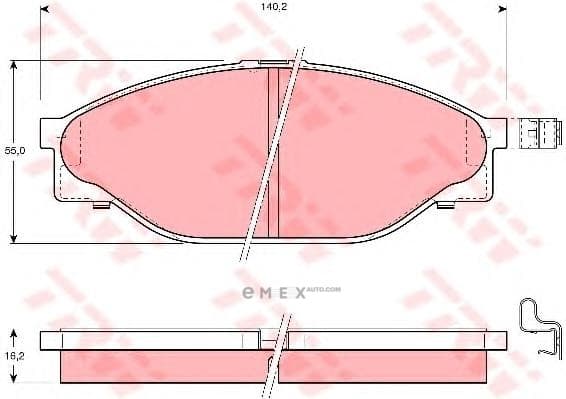 OEM PAD KIT, DISC BRAKE GDB3109