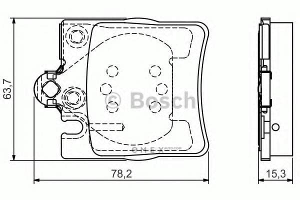 OEM BRAKE PAD RER-C(W203)E(W211) 0986495081