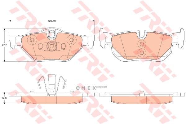 OEM BRAKE SHOE, DRUM GDB2050