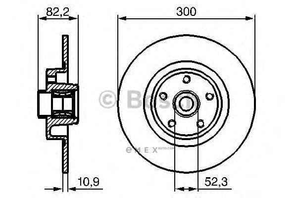 OEM BREMSSCHEIBE RENAULT VEL SAT 0986479280