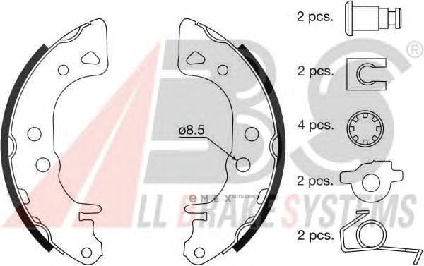 OEM Brake Shoes/ABS 8833