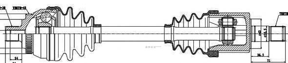 OEM DRIVE SHAFT ASSY 299120