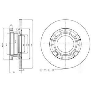 OEM BRAKE DISC (DOUBLE PACK) BG4008