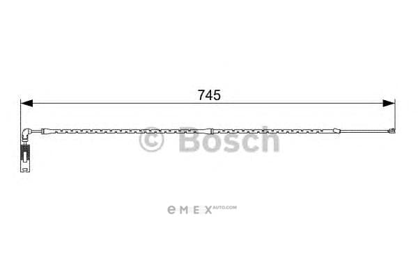 OEM BRAKE WEAR SENSOR FRT-X3(E83) 1987473000