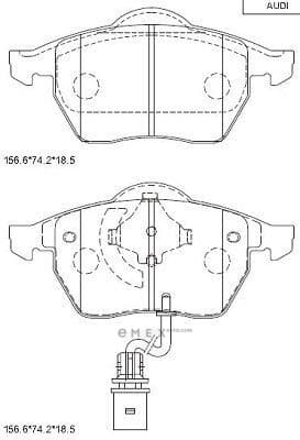 OEM BRAKE PAD KD7563