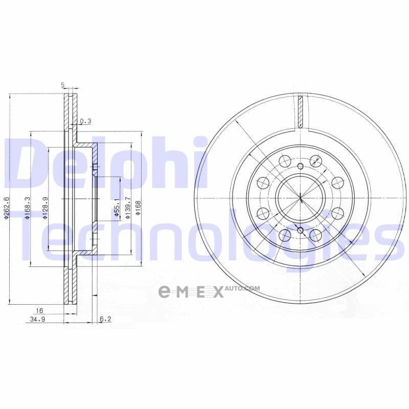 OEM BRAKE DISC (DOUBLE PACK) BG3825