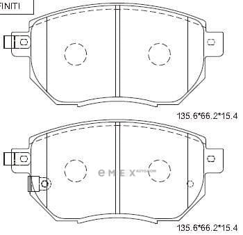 OEM BRAKE PAD KD1756