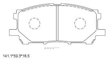 OEM PAD KIT, DISC BRAKE KD2753