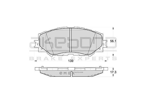 OEM PAD KIT, DISC BRAKE AN742K