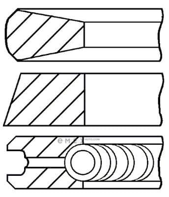 OEM RING SET, PISTON 0842860000