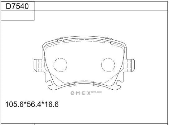 OEM BRAKE PAD KD7540