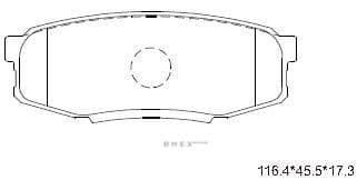 OEM PAD KIT, DISC BRAKE KD2388