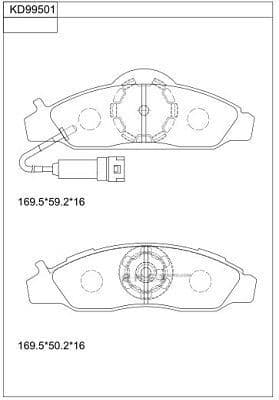 OEM BRAKE PAD KD99501