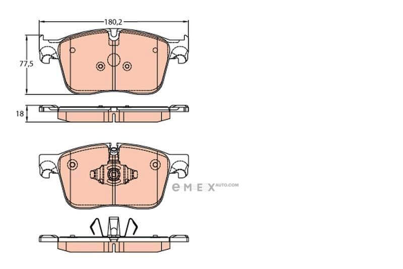 OEM PAD KIT, DISC BRAKE GDB2145