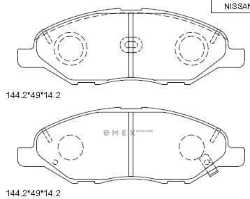 OEM PAD KIT, DISC BRAKE KD1740