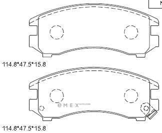 OEM BRAKE PAD KD1713