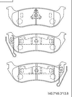 OEM PAD KIT, DISC BRAKE KD6522