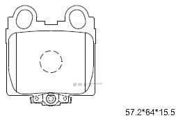 OEM PAD KIT, DISC BRAKE KD2722