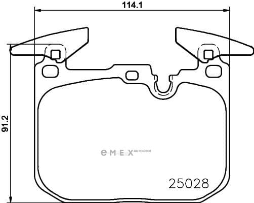 OEM PAD KIT, DISC BRAKE P06096