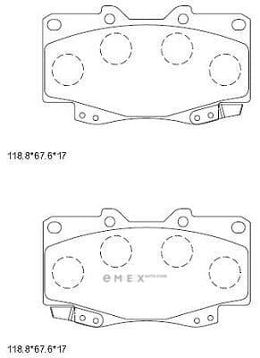 OEM BRAKE PAD KD2206