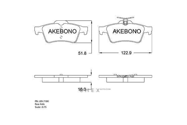 OEM SHOE KIT, DRUM BRAKE AN718K