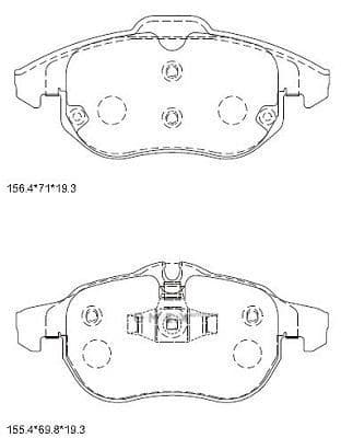 OEM PAD KIT, DISC BRAKE KD7569