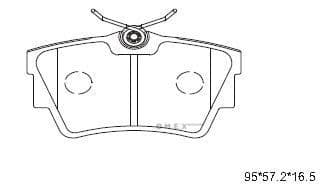 OEM PAD KIT, DISC BRAKE KD1518