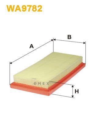 OEM FILTER ASSY, AIR ELEMENT WA9782
