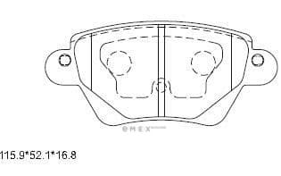 OEM BRAKE PAD KD6504