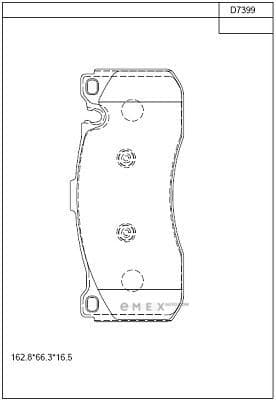 OEM BRAKE PAD KD7399