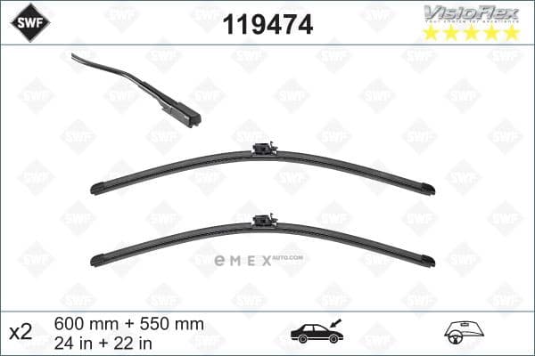 OEM WIPER BLADE ASSY 119474