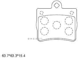 OEM BRAKE PAD KD7573