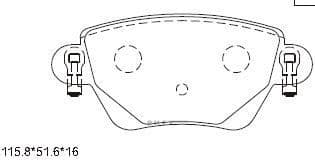 OEM PAD KIT, DISC BRAKE KD6739