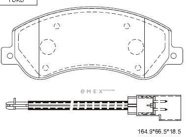 OEM PAD KIT, DISC BRAKE KD6788