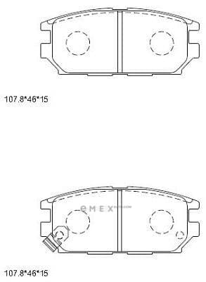 OEM PAD KIT, DISC BRAKE KD4720