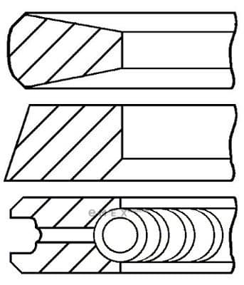 OEM RING SET, PISTON 0811470000