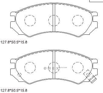 OEM PAD KIT, DISC BRAKE KD1715