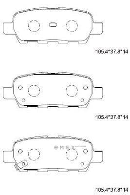 OEM PAD KIT, DISC BRAKE KD1760