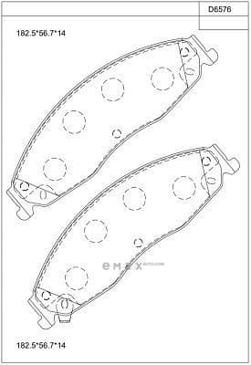 OEM BRAKE PAD KD6576