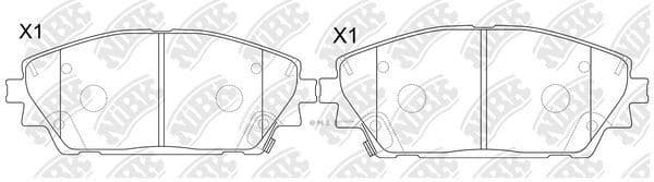 OEM PAD KIT, DISC BRAKE PN5821