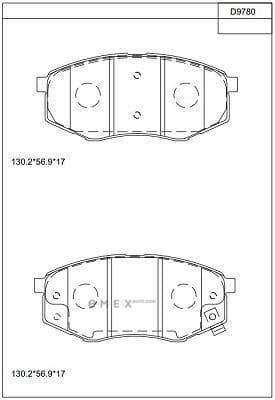 OEM BRAKE PAD KD9780