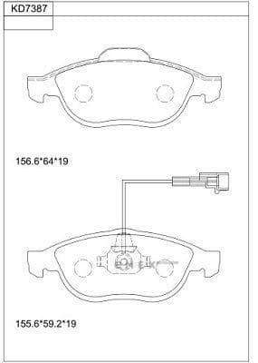 OEM BRAKE PAD KD7387