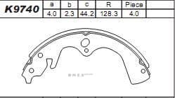 OEM BRAKE SHOE K9740