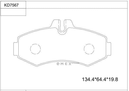 OEM BRAKE PAD KD7567