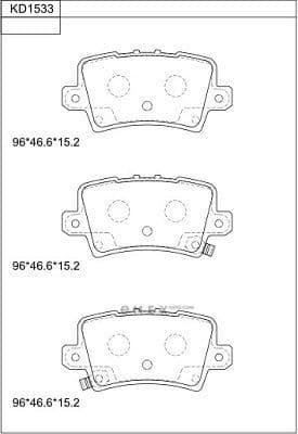 OEM BRAKE PAD KD1533