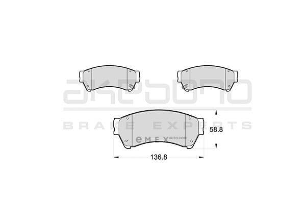 OEM PAD KIT, DISC BRAKE AN759WK