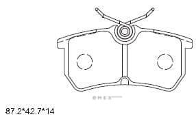 OEM PAD KIT, DISC BRAKE KD6512