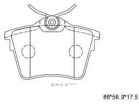 OEM BRAKE PAD KD7504