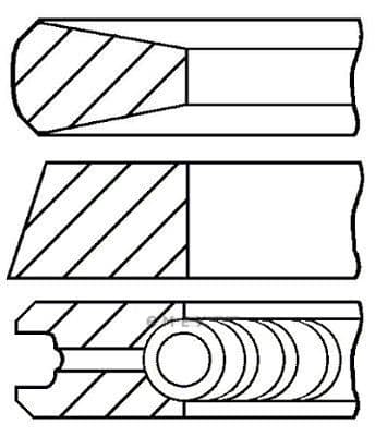 OEM RING SET, PISTON 0814380000