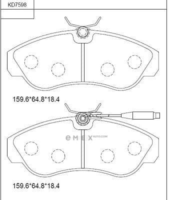 OEM BRAKE PAD KD7598